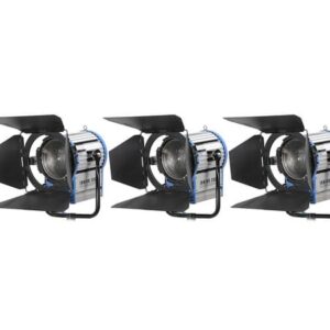 3 X 2000 W Estudio de Fresnel de Tungsteno